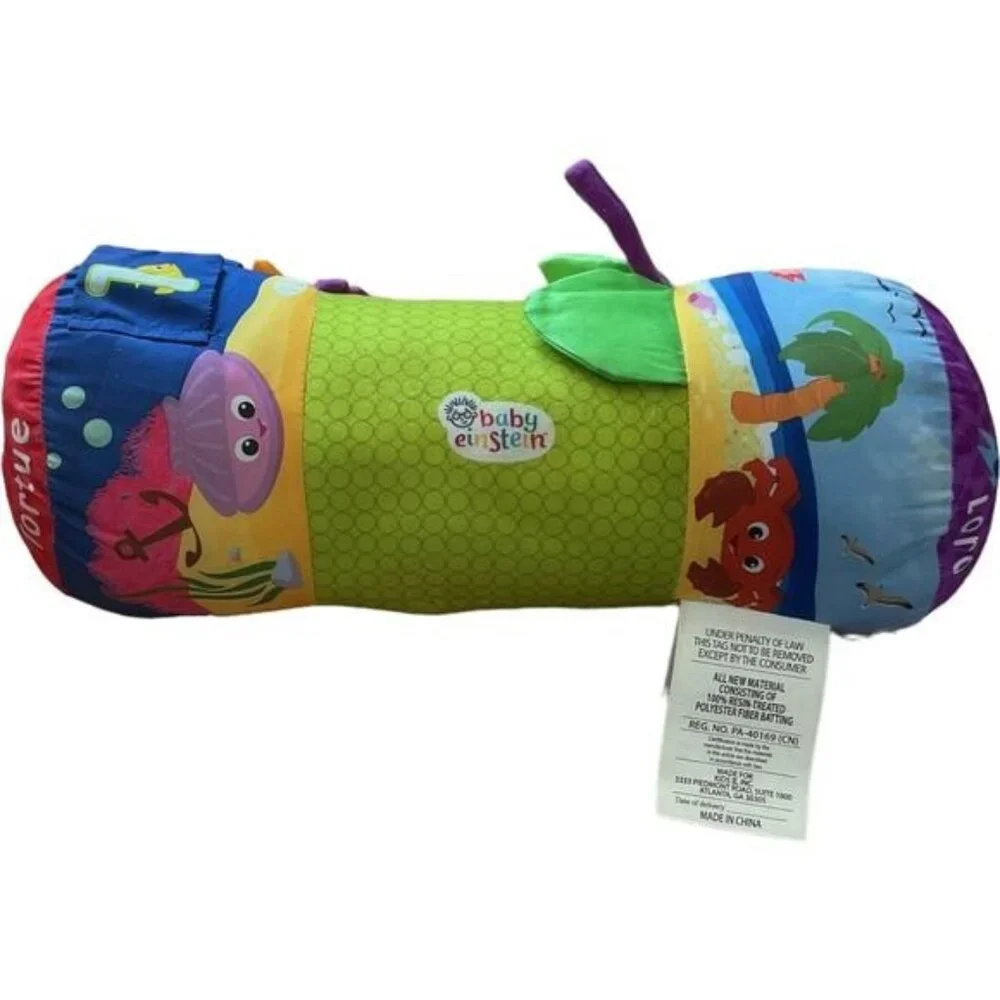Baby Einstein Activity Pillow Crib Comfort Reed Plush Sealife Sea Life Stuffed